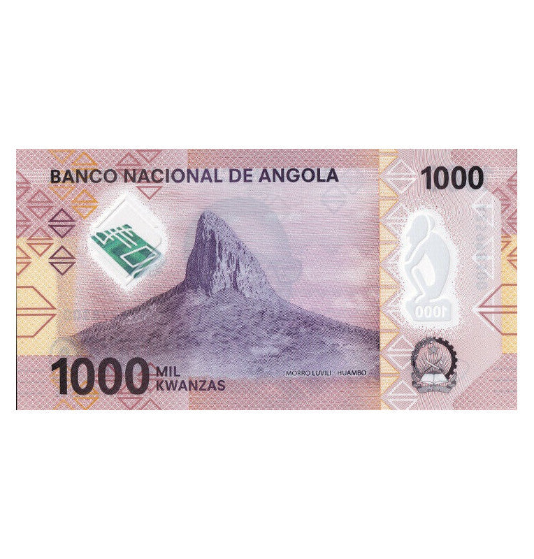 Angola 1000 Kwanzas 2020 Pick Nuevo Polímero